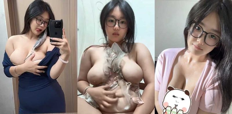 抖音网红 椰椰蛋卷 榜一大哥的专属福利流出 反差眼镜妹黑丝情趣自慰 极品木瓜奶无比诱人！-51吃瓜网